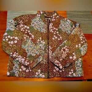 Sonoma Floral Bomber Style Jacket